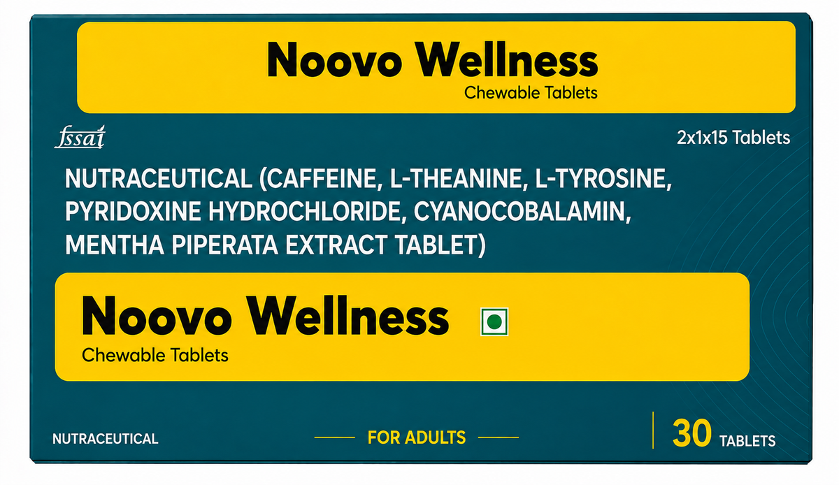 NUTRACEUTICAL (CAFFEINE, L-THEANINE, L-TYROSINE, PYRIDOXINE HYDROCHLORIDE, CYANOCOBALAMIN, MENTHA PIPERATA EXTRACT TABLET)